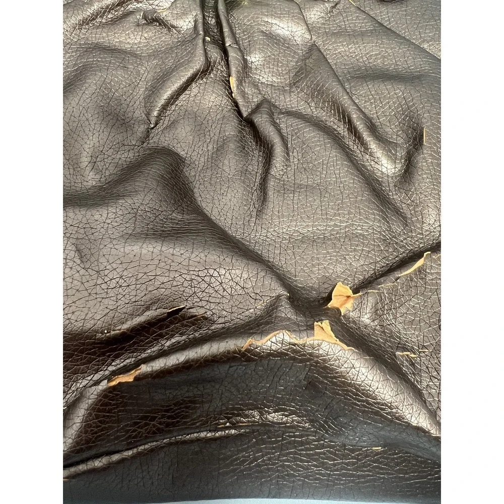 Metallic‎ Bronze Faux Leather Shoulder Bag Braided Handle Magnetic Closure